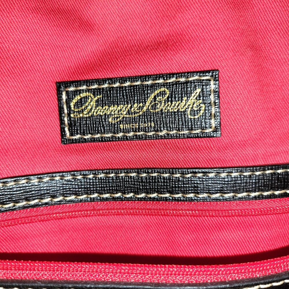 Dooney & Bourke Tucker Buffalo Plaid Darcy Satchel Black Charcoal Gray Tote - Picture 11 of 13